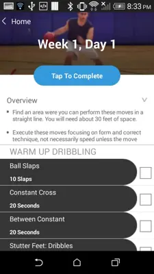 Basketball Moves android App screenshot 1